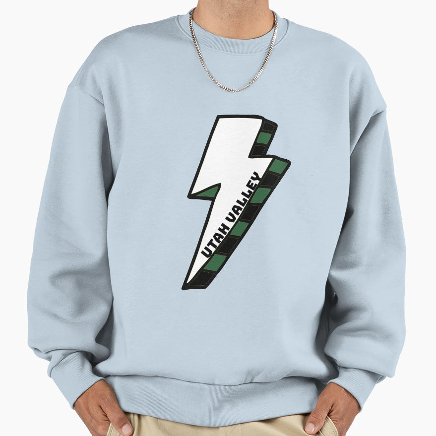 Utah Valley University Lightning Bolt Sweatshirt - Graphic Print for Adults - T-Shirt, Sweatshirt, Hoodie