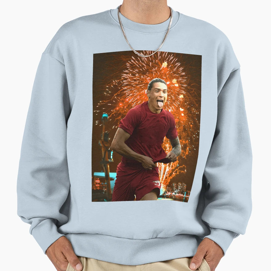Darwin Nunez Explosion Sweatshirt - Novelty Apparel Men Women - T-Shirt, Sweatshirt, Hoodie