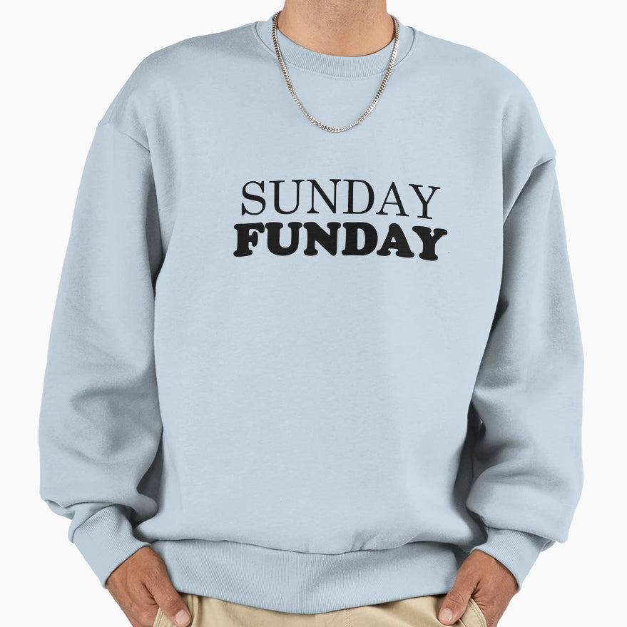 Sunday Funday Football Sport Short T-Shirt - Minimalist Print Unisex - T-Shirt, Sweatshirt, Hoodie
