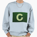 Light Green Letter C Patch Scl Sweatshirt - Trendy Graphic for Adults - T-Shirt, Sweatshirt, Hoodie