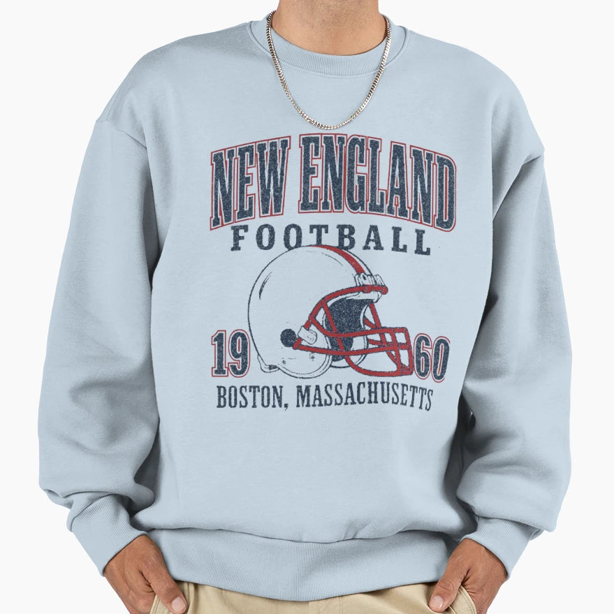New England Football Boston Sweatshirt - Minimalist Print for Adults - T-Shirt, Sweatshirt, Hoodie
