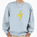 Lightning Emoticon Thunder Logo Sweatshirt - Minimalist Print for Adults - T-Shirt, Sweatshirt, Hoodie