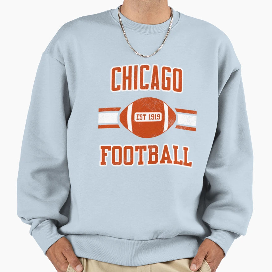 Chicago Football 1 Sweatshirt - Custom Art Print for Adults - T-Shirt, Sweatshirt, Hoodie