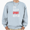 Eat Sleep Sport Repeat Sweatshirt - Minimalist Print for Adults - T-Shirt, Sweatshirt, Hoodie