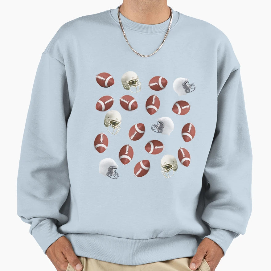 Football Fan Enthusiast Sweatshirt - Minimalist Print Unisex - T-Shirt, Sweatshirt, Hoodie