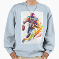 American Footballer Vibrant Sweatshirt - Fun Novelty Design Men Women - T-Shirt, Sweatshirt, Hoodie