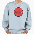 Red Circle Inscription Sunday Sweatshirt - Novelty Apparel Unisex - T-Shirt, Sweatshirt, Hoodie