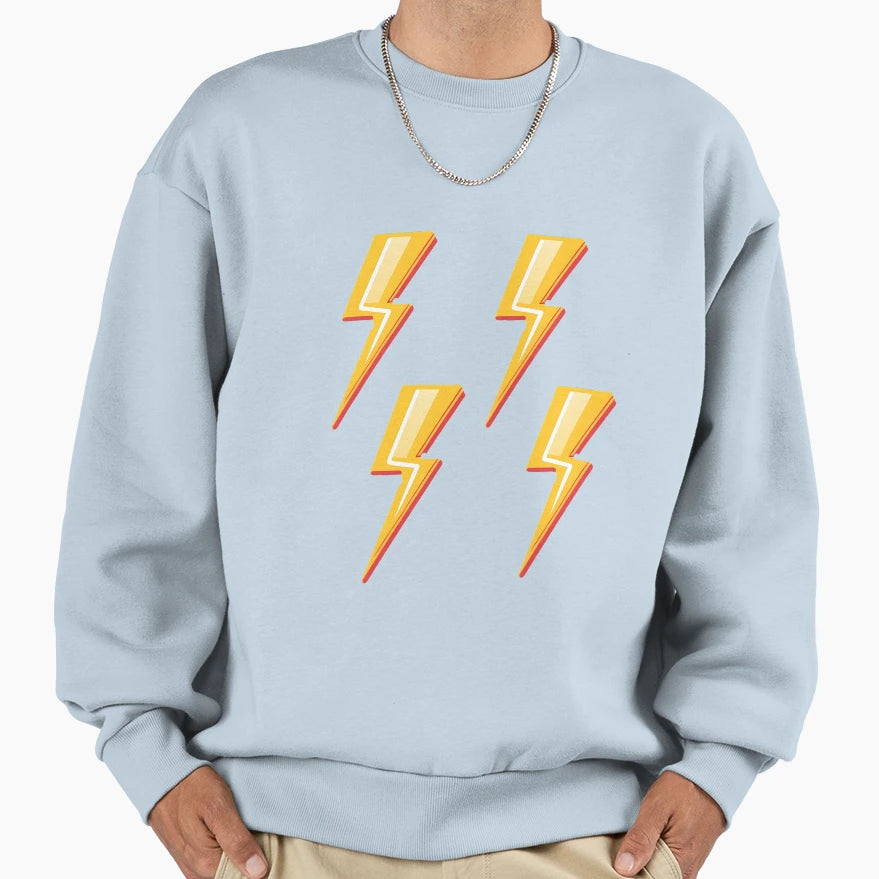 Lightning Bolt Sweatshirt - Fun Novelty Design Unisex - T-Shirt, Sweatshirt, Hoodie
