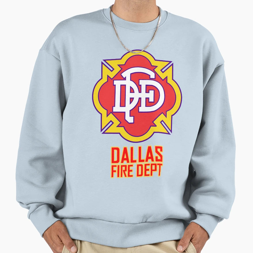 Dallas Firefighter Fire Sweatshirt - Streetwear Style for Adults - T-Shirt, Sweatshirt, Hoodie
