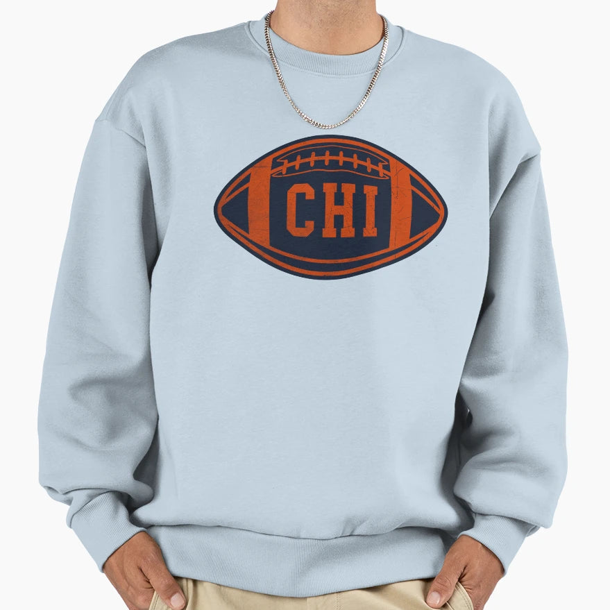 Chicago Throwback Football Sweatshirt - Trendy Graphic Men Women - T-Shirt, Sweatshirt, Hoodie