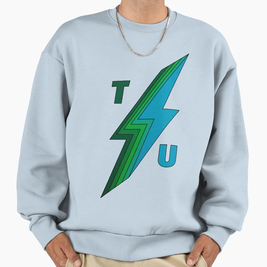 Green Bolt Sweatshirt - Casual Everyday Wear Men Women - T-Shirt, Sweatshirt, Hoodie