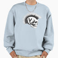 Punk Rock Skull Mohawk Rock Fan Music Sweatshirt - Custom Art Print Unisex - T-Shirt, Sweatshirt, Hoodie