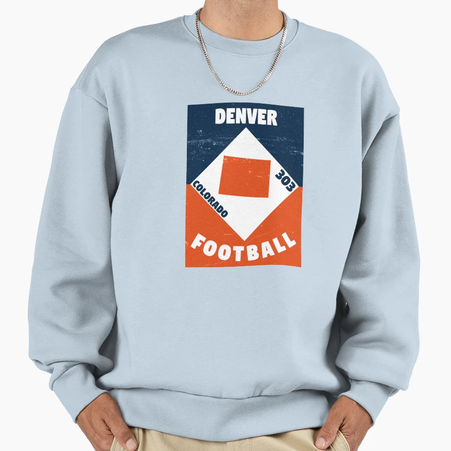 Denver Football Sweatshirt - Trendy Graphic Unisex - T-Shirt, Sweatshirt, Hoodie