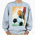 Football Watercolor Sport Art Sweatshirt - Streetwear Style Men Women - T-Shirt, Sweatshirt, Hoodie