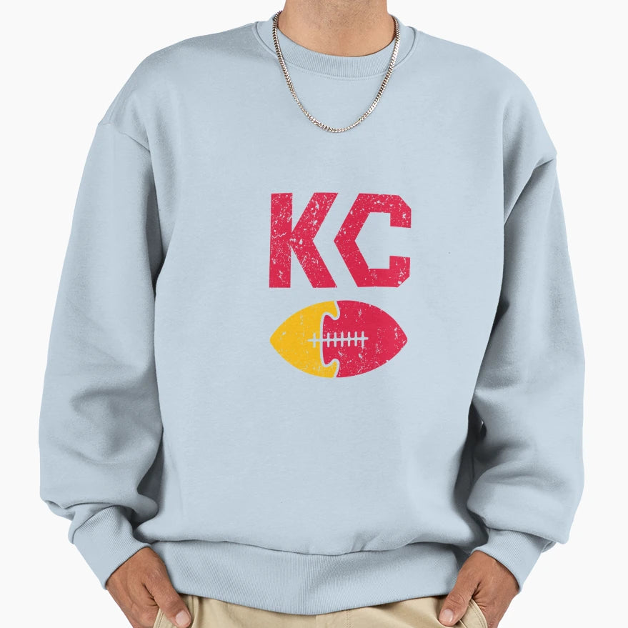 Kc Football Kansas City Arrowhead Sweatshirt - Minimalist Print Men Women - T-Shirt, Sweatshirt, Hoodie