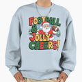 Festive Football Santa T-Shirt - Graphic Print Men Women - T-Shirt, Sweatshirt, Hoodie