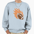 Flaming Football High Speed Sports Sweatshirt - Minimalist Print Unisex - T-Shirt, Sweatshirt, Hoodie