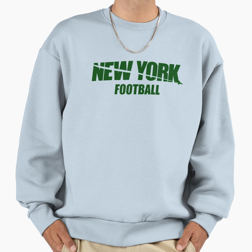 New York Football Jet Sweatshirt - Trendy Graphic Men Women - T-Shirt, Sweatshirt, Hoodie