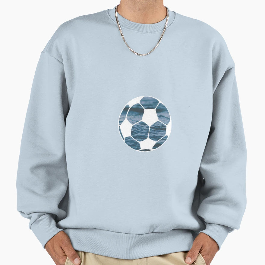 Ocean Soccer Ball Sweatshirt - Custom Art Print Unisex - T-Shirt, Sweatshirt, Hoodie