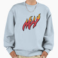 Miami Heat Flames Sweatshirt - Minimalist Print Men Women - T-Shirt, Sweatshirt, Hoodie