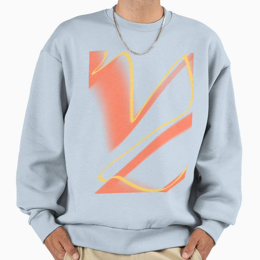 Line Lines Colored Abstract Sweatshirt - Casual Everyday Wear Unisex - T-Shirt, Sweatshirt, Hoodie