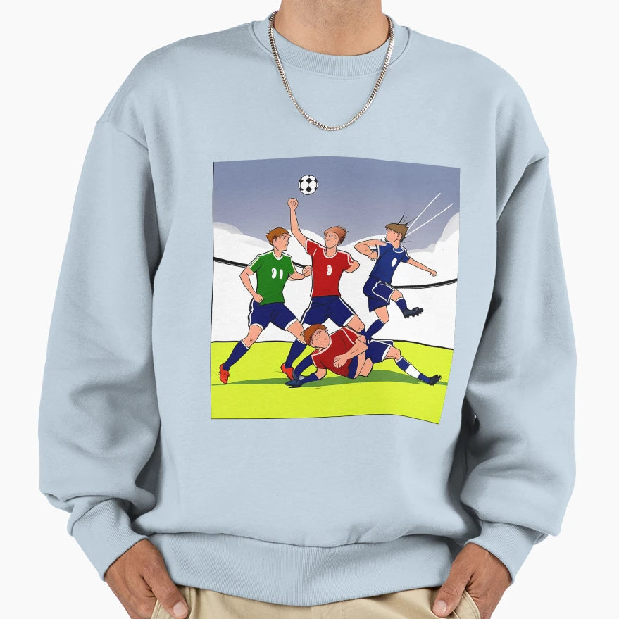 Fierce Soccer Battle Strength Sweatshirt - Fun Novelty Design Men Women - T-Shirt, Sweatshirt, Hoodie