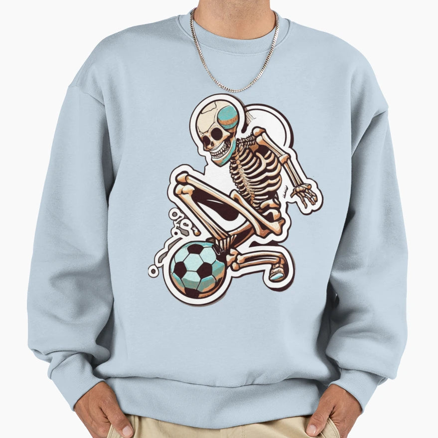 Soccer Skeleton Halloween Soccer Sweatshirt - Novelty Apparel Unisex - T-Shirt, Sweatshirt, Hoodie