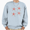 Set 4 B Grade Silver Stars Sweatshirt - Aesthetic Graphic Men Women - T-Shirt, Sweatshirt, Hoodie
