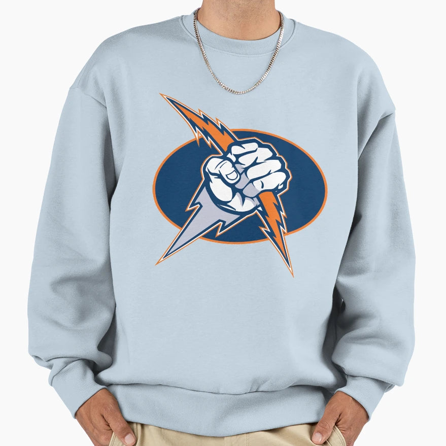Pugno E Lampo Sweatshirt - Unique Graphic for Adults - T-Shirt, Sweatshirt, Hoodie