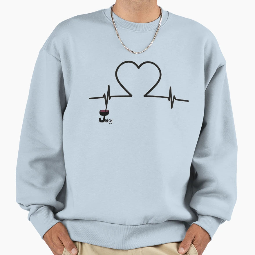 Juicy Heartbeat Sweatshirt - Custom Art Print Men Women - T-Shirt, Sweatshirt, Hoodie