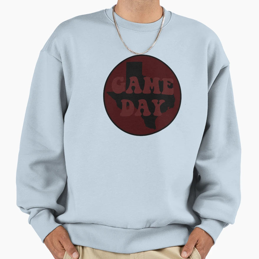 Maroon Texas Game Day Sweatshirt - Streetwear Style Men Women - T-Shirt, Sweatshirt, Hoodie