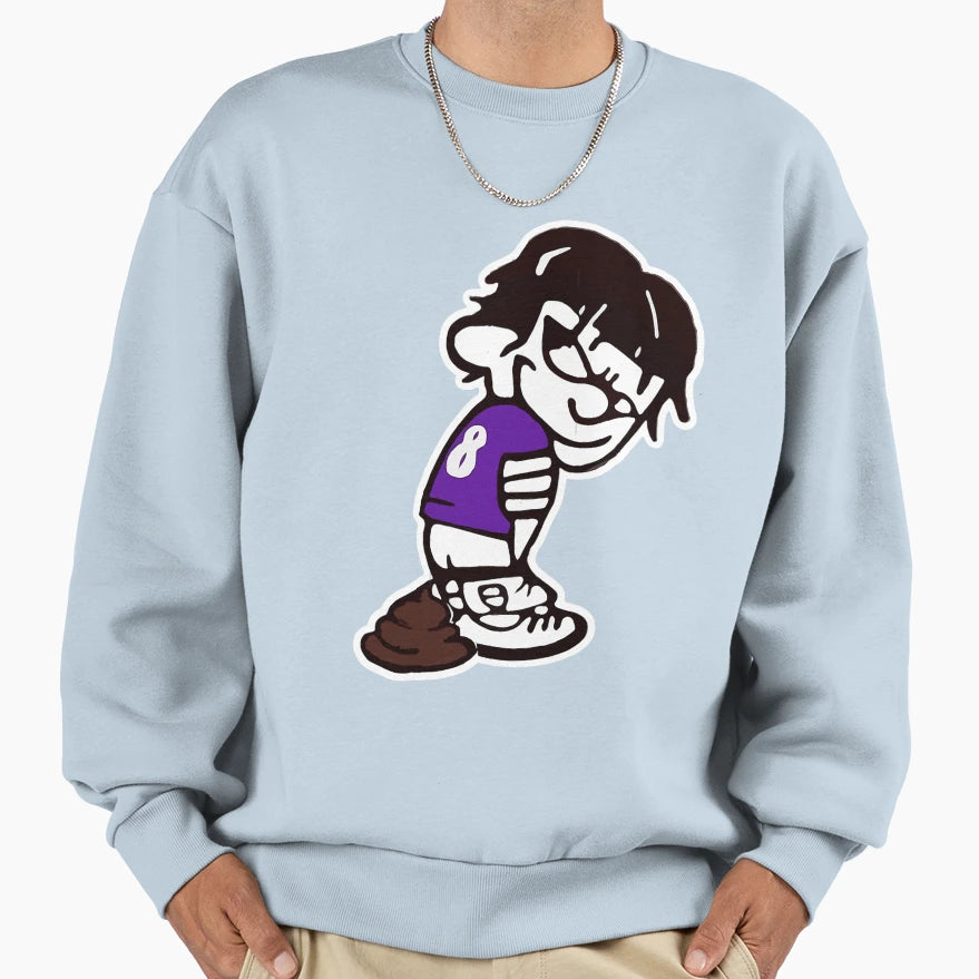 Lamar Poopin Sweatshirt - Custom Art Print Men Women - T-Shirt, Sweatshirt, Hoodie