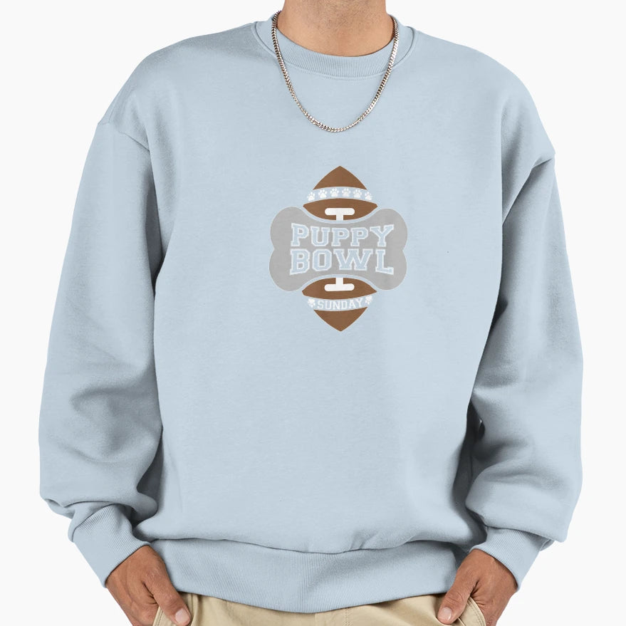 Puppy Bowl Sunday Funny Football T-Shirt - Trendy Graphic Unisex - T-Shirt, Sweatshirt, Hoodie