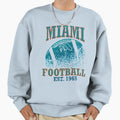 Miami Football Sweatshirt - Graphic Print Men Women - T-Shirt, Sweatshirt, Hoodie
