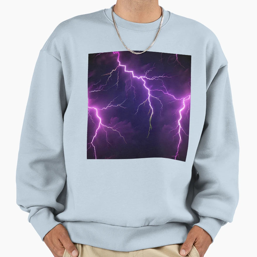 Lightning Storm Sweatshirt - Casual Everyday Wear for Adults - T-Shirt, Sweatshirt, Hoodie