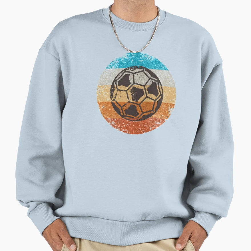 Sunset Soccer Ball Sweatshirt - Trendy Graphic Men Women - T-Shirt, Sweatshirt, Hoodie
