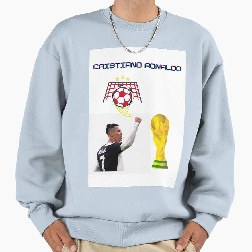 Cristiano Ronoaldo Sweatshirt - Minimalist Print for Adults - T-Shirt, Sweatshirt, Hoodie