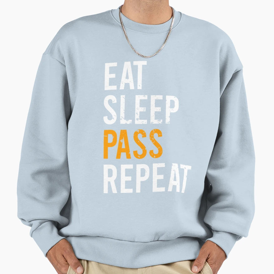 Eat Sleep Basketball Repeat Sweatshirt - Novelty Apparel Unisex - T-Shirt, Sweatshirt, Hoodie