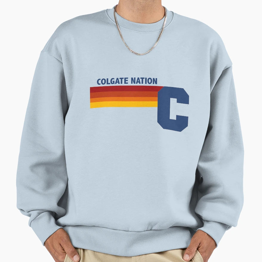Colgate Nation Sweatshirt - Trendy Graphic for Adults - T-Shirt, Sweatshirt, Hoodie