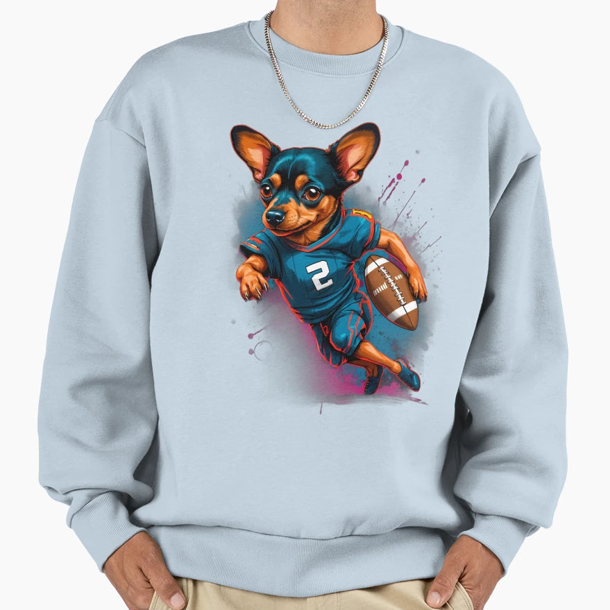 Dachshund Pinscher Chihuahua Dog Sweatshirt - Unique Graphic for Adults - T-Shirt, Sweatshirt, Hoodie