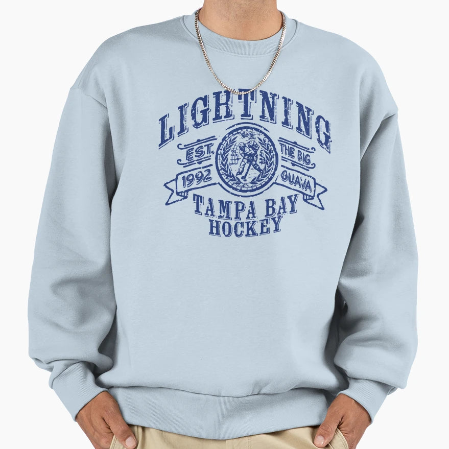 Lightning Hockey Sweatshirt - Streetwear Style Men Women - T-Shirt, Sweatshirt, Hoodie
