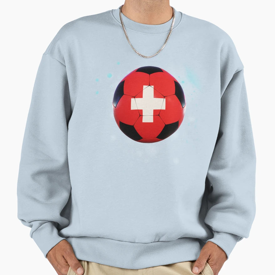 Switzerland Football Sport Sweatshirt - Streetwear Style for Adults - T-Shirt, Sweatshirt, Hoodie