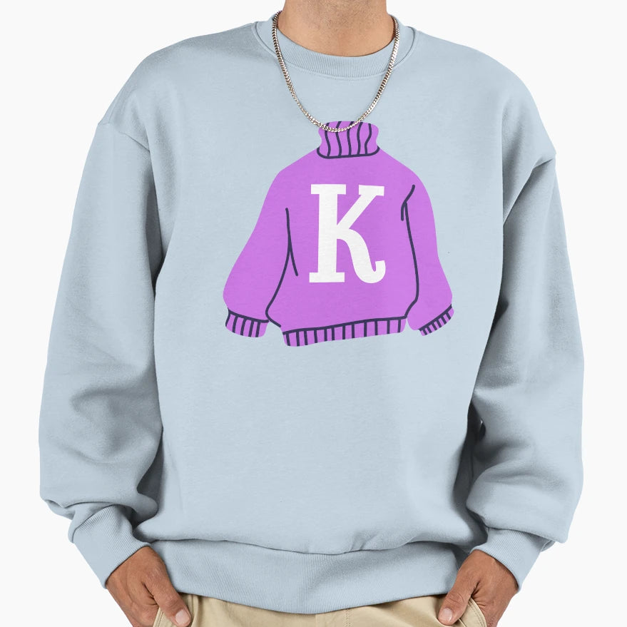 Letter Sweatshirt - Casual Everyday Wear for Adults - T-Shirt, Sweatshirt, Hoodie