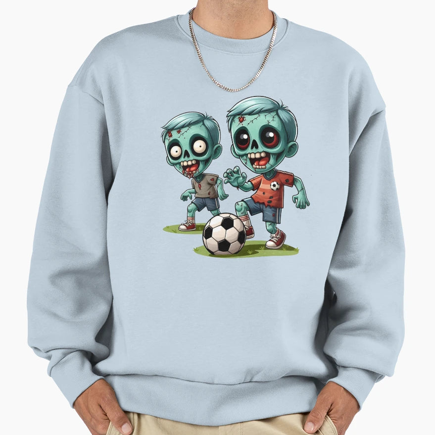 Zombie Soccer Halloween Sweatshirt - Novelty Apparel Men Women - T-Shirt, Sweatshirt, Hoodie