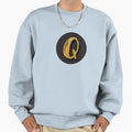 Monogram Q Gold Glitter Black Dot Sweatshirt - Streetwear Style for Adults - T-Shirt, Sweatshirt, Hoodie