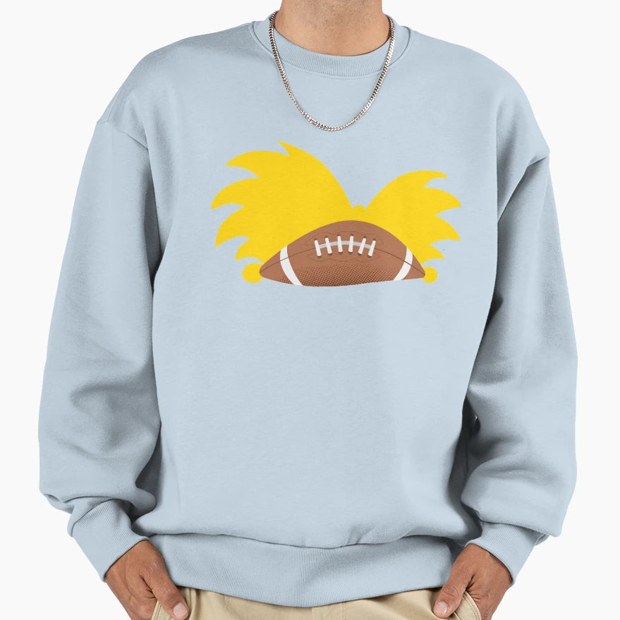 Football Head Sweatshirt - Novelty Apparel Unisex - T-Shirt, Sweatshirt, Hoodie