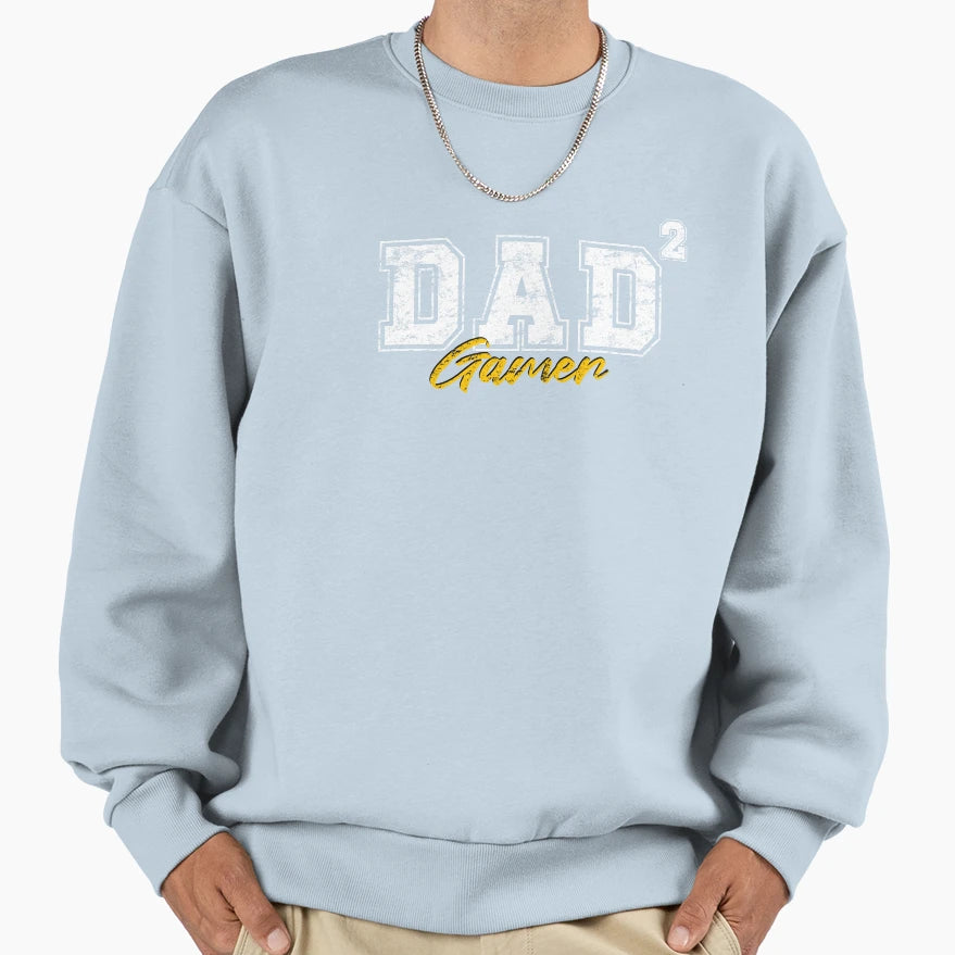 Papa Gamer Dad Two Funny Fathers Sweatshirt - Streetwear Style Men Women - T-Shirt, Sweatshirt, Hoodie