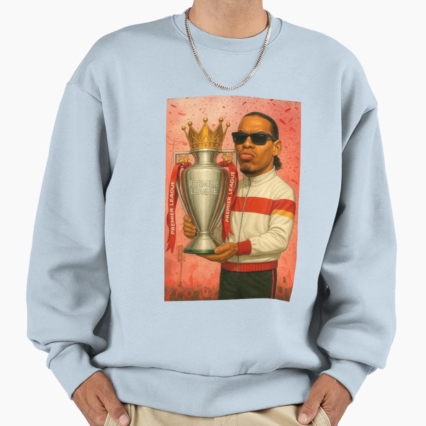 Liverpool Champions Van Dijk Artwork Sweatshirt - Graphic Print Unisex - T-Shirt, Sweatshirt, Hoodie