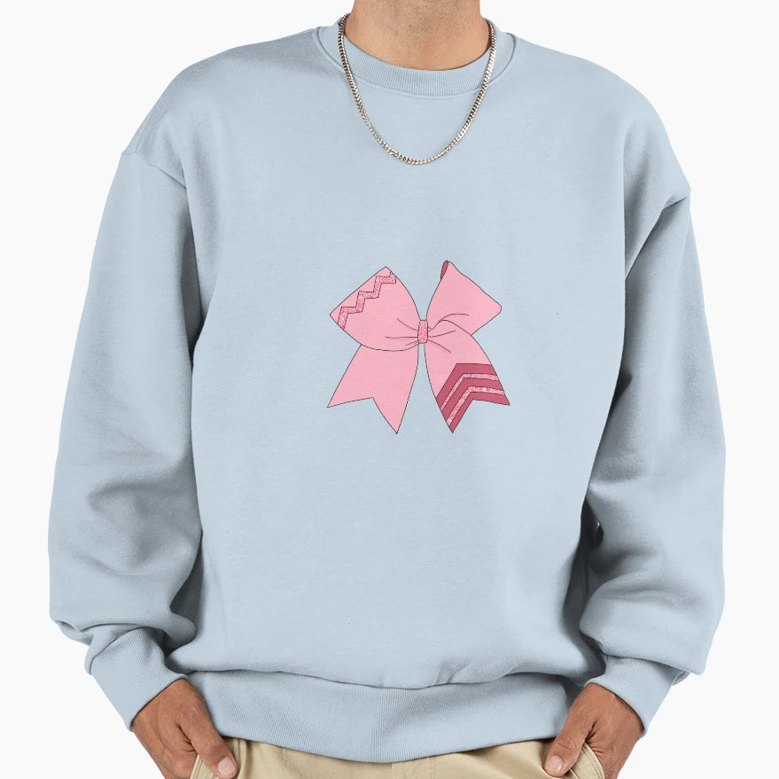 Sparkly Cheer Bow Sweatshirt - Fun Novelty Design for Adults - T-Shirt, Sweatshirt, Hoodie