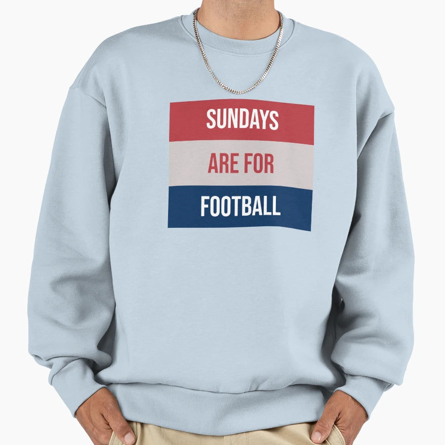 Sundays Are Football Sweatshirt - Minimalist Print Unisex - T-Shirt, Sweatshirt, Hoodie